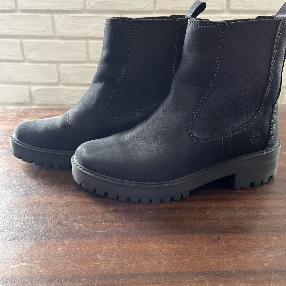 Timberland Women's Black Leather Boots